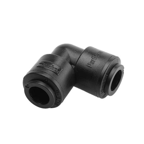 Kynar PVDF Elbow Union - 3/8 x 3/8 - Black