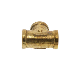 Lead-Free Brass Tee 3/8 FPT x 3/8 FPT  x 3/8 FPT