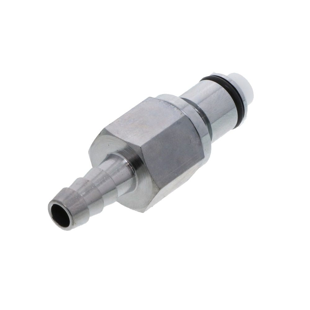 LCD22004V Valved In-Line Hose Barb Coupling Insert 1/4 ID Barb FKM [Viton] O-ring
