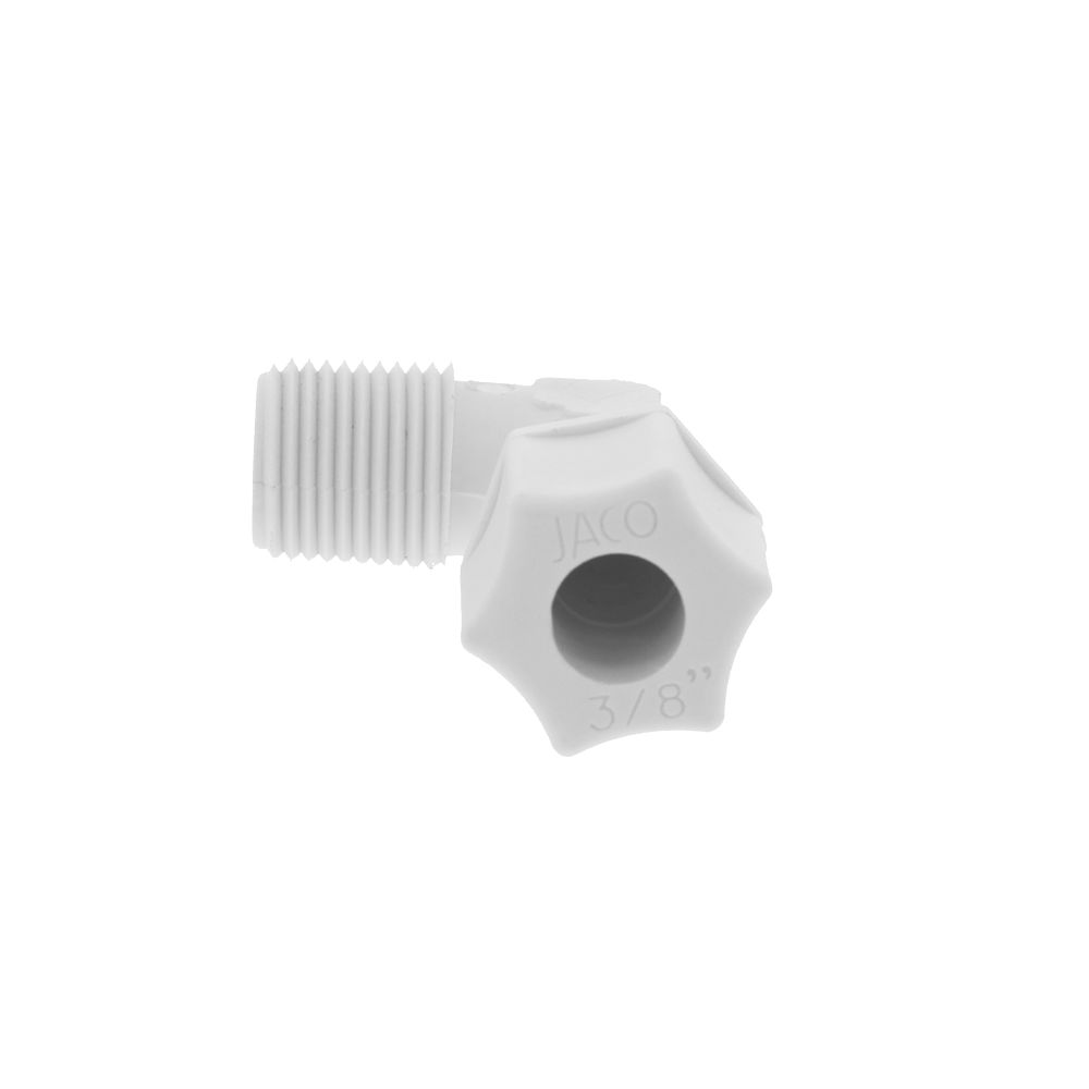 JACO 40-6-6-P-O Nylon Male Elbow 3/8 OD Tube x 3/8 MPT