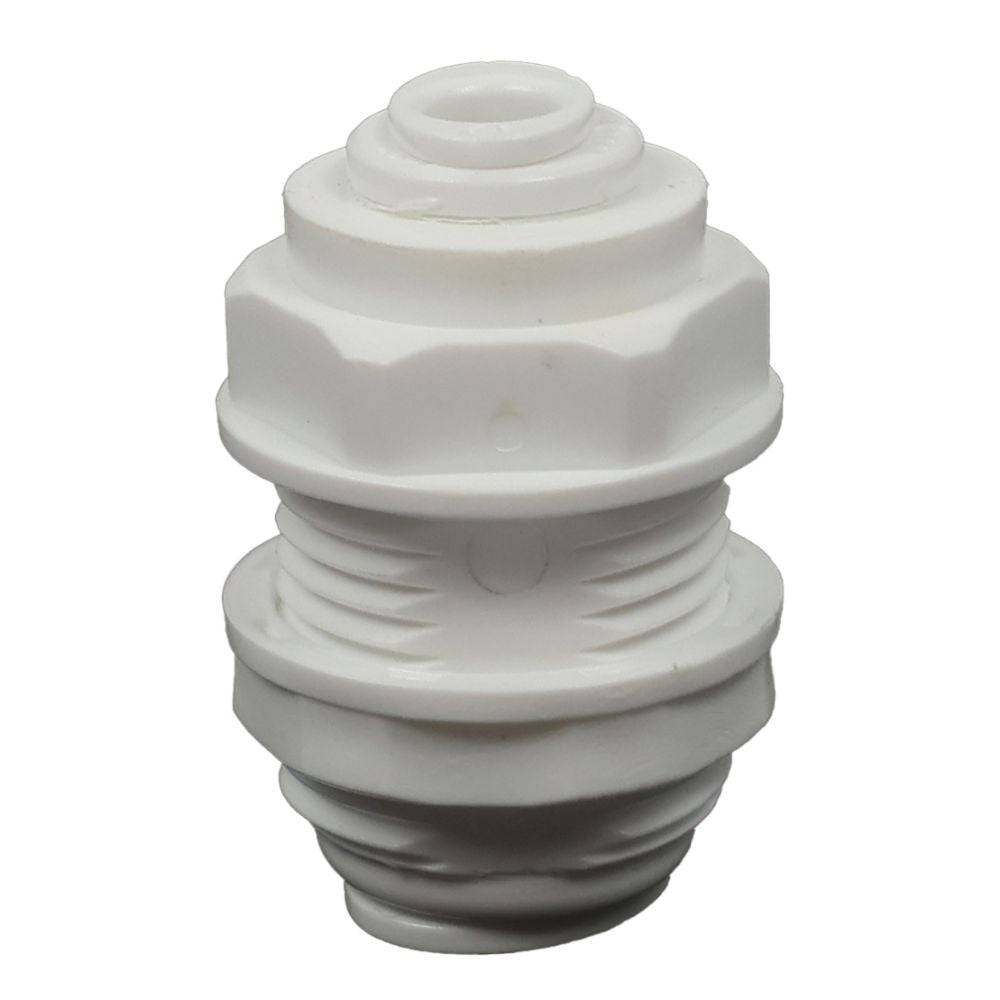 Bulkhead Union Acetal  1/4 qc x 1/4 qc
