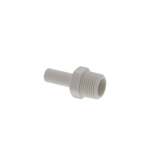 John Guest Stem Adapter Polypro  - 3/8 x 3/8 NPTF