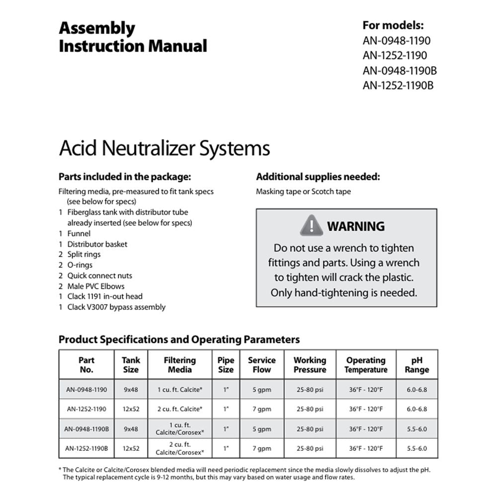 Acid Neutralizing Filter System