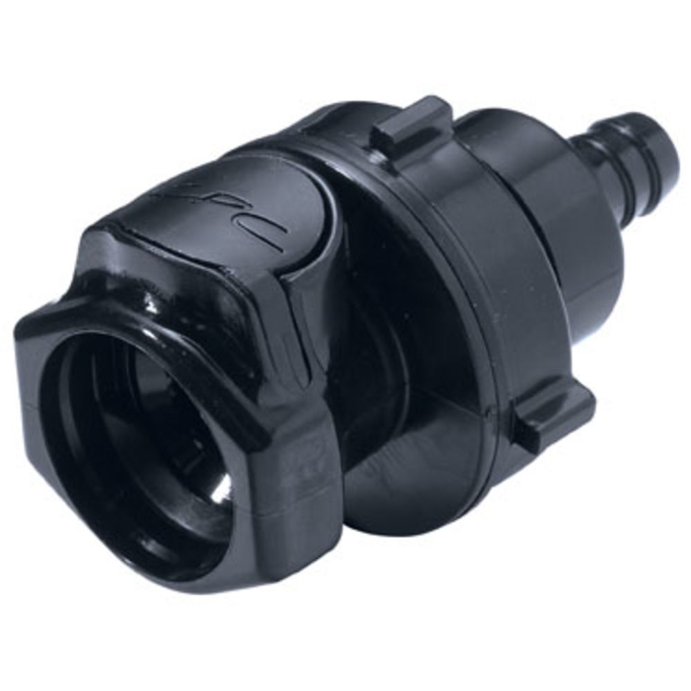 HFCD16657 Valved Panel Mount Hose Barb Coupling Body 3/8 ID Barb