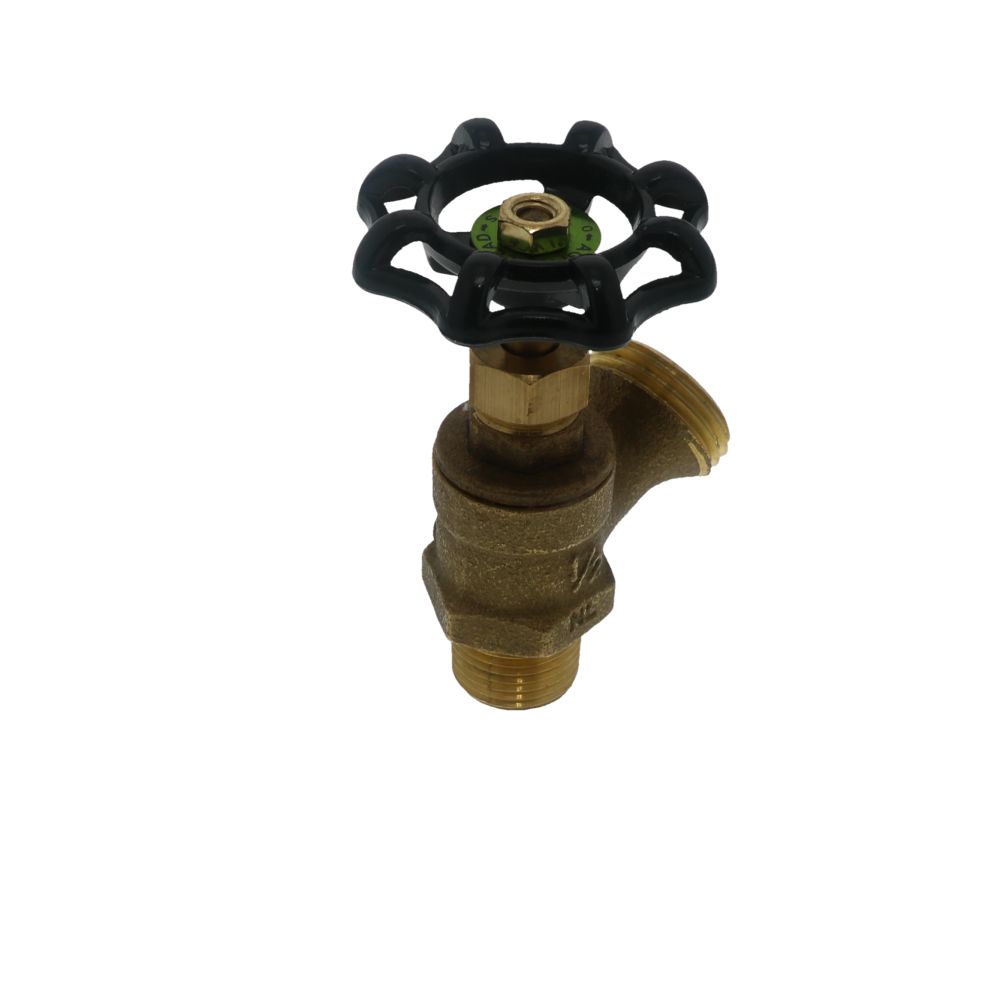Brass Boiler Drain Full Flow With Stuffing Box Lead-Free 1/2" MIPT x MGHT