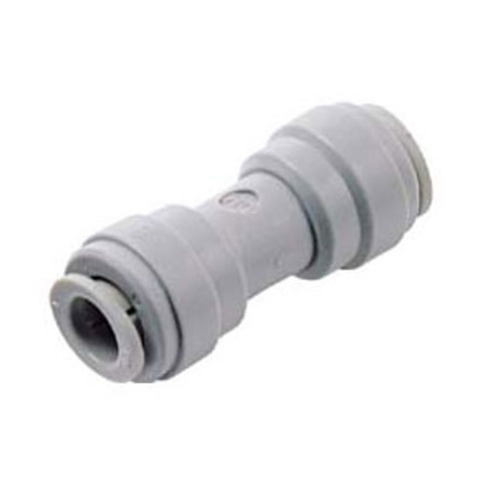 NeoFit - Acetal Gray Union Connector 8mm[5/16"] tube x 4mm[5/32"] tube