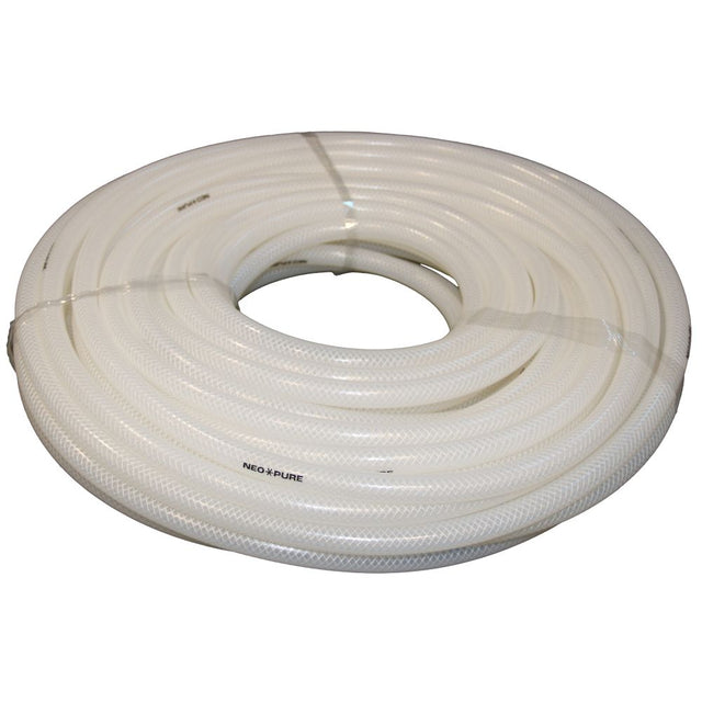 Braid Reinforced Silicone Tubing - 3/8 ID x .655  OD