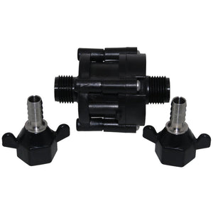 SHURflo 183-150-SS Water Pressure Reducer Valve - 50 PSI - Inlet/Outlet 3/8" Barb - SS Fittings