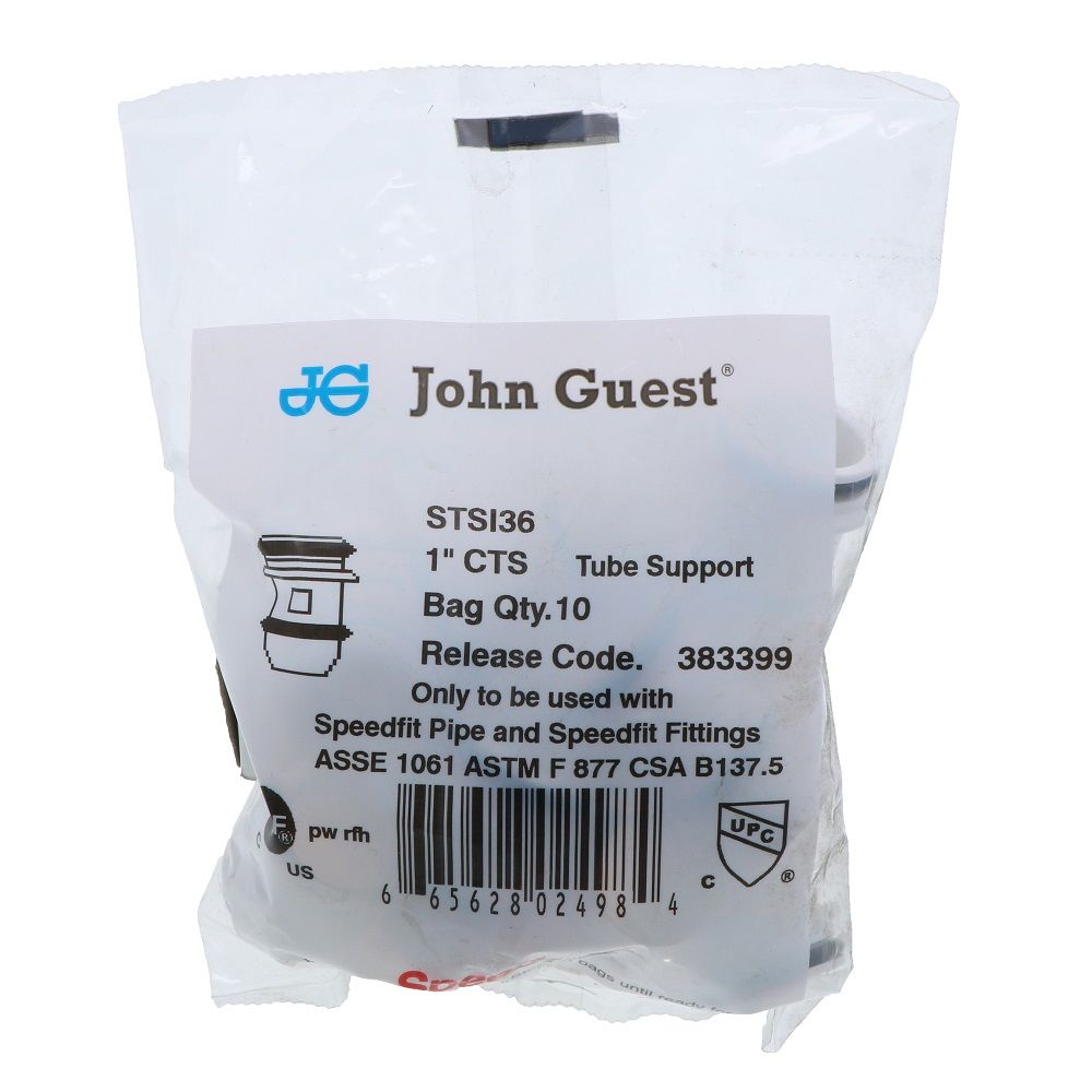 John Guest Superseal Pipe Insert - 1 CTS
