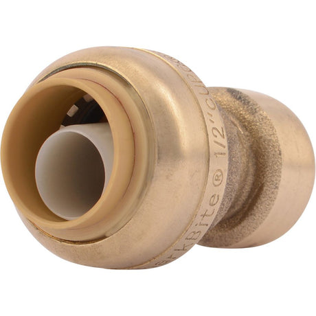 SharkBite® U050LF Lead-Free Brass Push-to-Connect Reducer Coupling - 1/4" x 1/2"