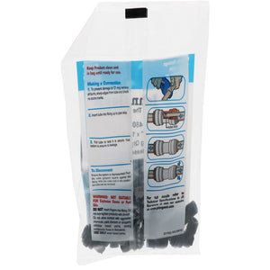 John Guest Fixed Elbow NPTF Black Polypropylene - 1/4 x 1/8 NPTF
