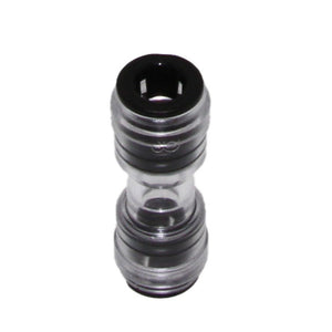 John Guest NC673 Clear Bodied Straight Tube Connector 8mm x 8mm