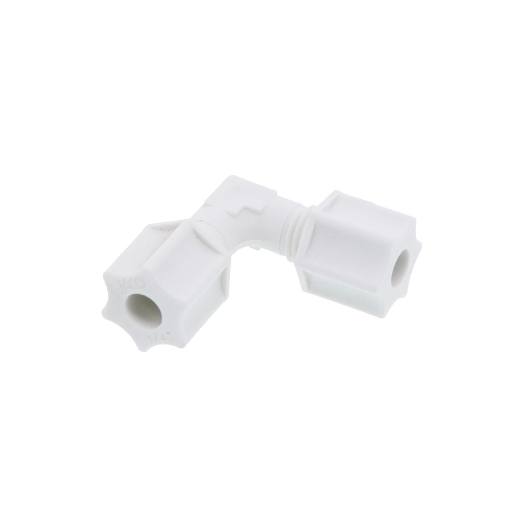 JACO 50-4-P-O Polypropylene Union Elbow 1/4 OD Tube x 1/4 OD Tube