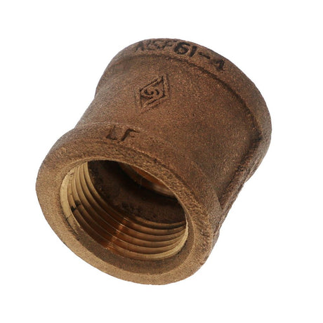 Threaded Bronze Coupling Lead-Free 1 FIPT x 1 FIPT