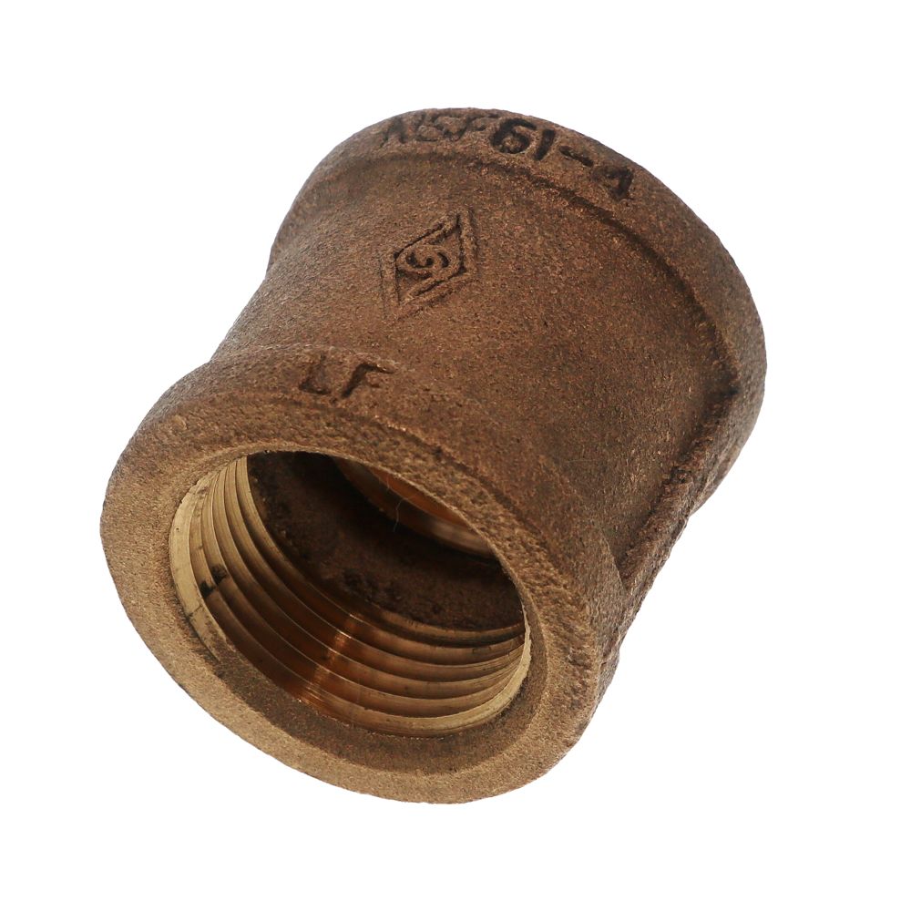 Threaded Bronze Coupling Lead-Free 1 FIPT x 1 FIPT