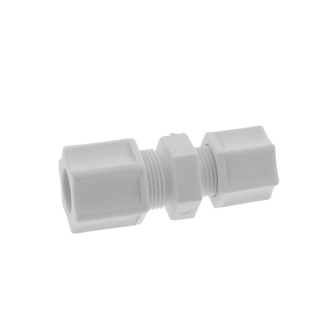 JACO 15-8-6-P-PG Polypropylene Reducing Union 1/2 OD Tube x 3/8 OD Tube