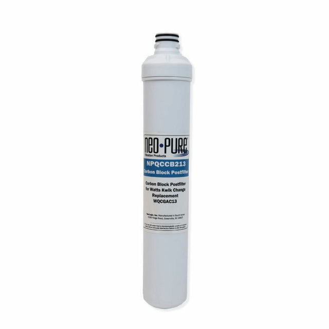 Neo-Pure Kwik Change 13" GAC Carbon Post Filter Replacement For Watts WQCGAC13