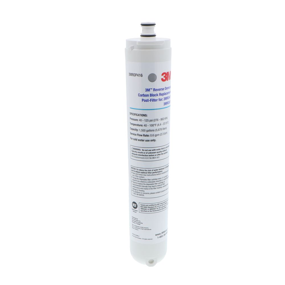 3M Carbon Block Post Filter for 3MRO401 and 3MRO501 RO Drinking Water Systems