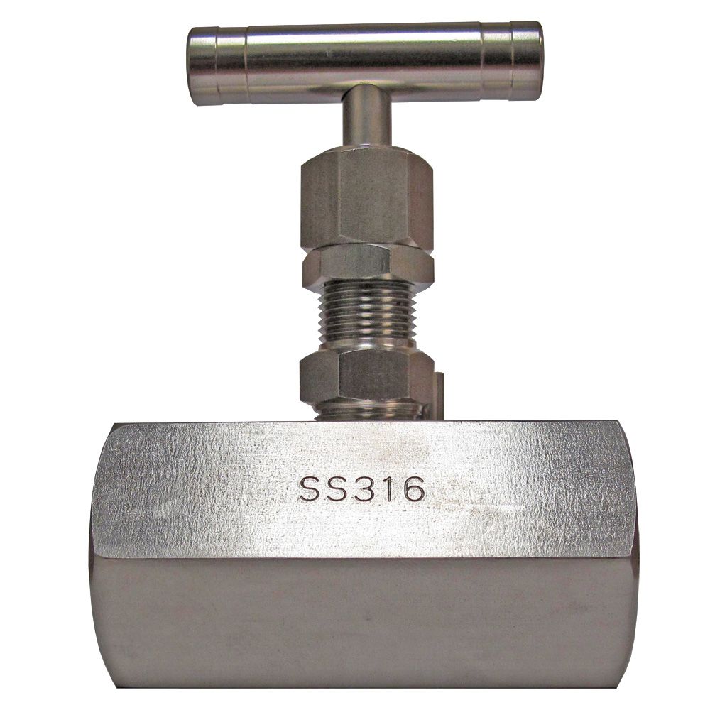 Panel Mount Needle Valve - 1" FNPT 316 SS