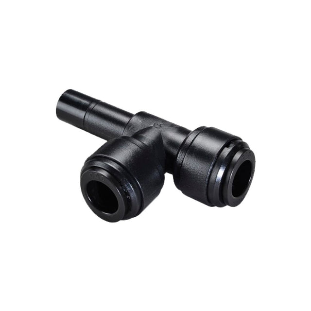 NeoFit - Acetal Black Run Stem Tee 12mm tube x stem 12mm
