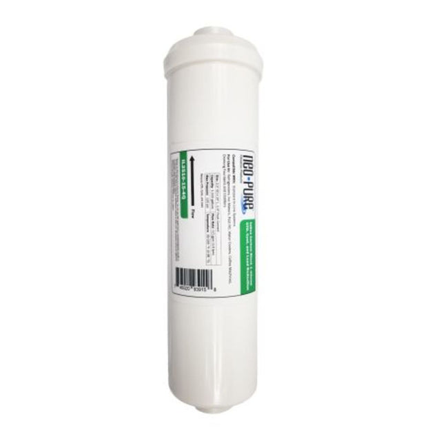 NeoPure Inline Carbon Block 1m CTO/Lead/Cysts - 10" x 2.5", 1/4 Push Connect