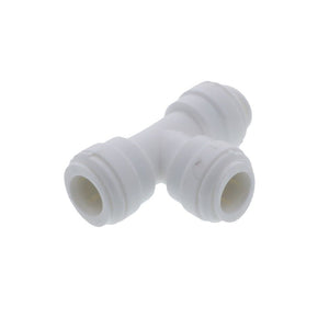 White DMfit Union Tee - 1/2" x 1/2" x 1/2" Push-in