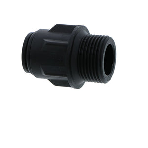 John Guest Male Connector BLACK ACETAL - 15mm x 3/4 BSP