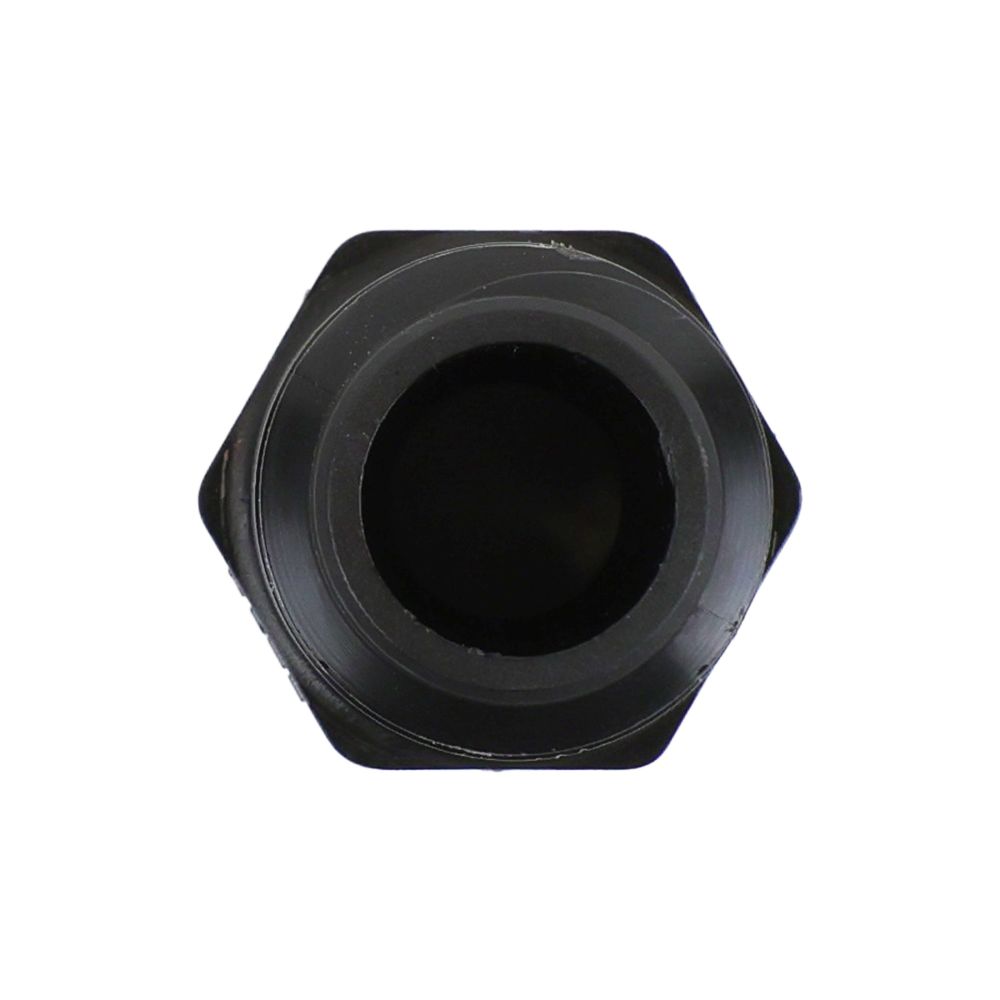 Parker Kynar Male Connector Black - 1/2 x 1/2 NPTF