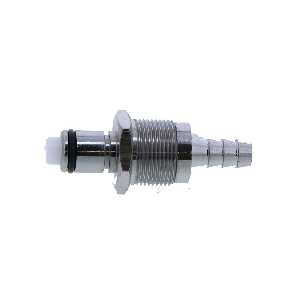 LCD42004 Valved Panel Mount Hose Barb Coupling Insert 1/4 ID Barb