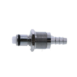 LCD42004 Valved Panel Mount Hose Barb Coupling Insert 1/4 ID Barb