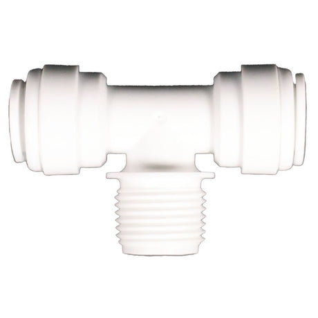 Male Branch Tee Acetal 3/8 qc x 3/8 qc x 3/8 MNPT Branch