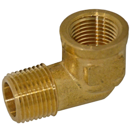 Lead-Free Brass Street Elbow - 1/4 MPT x 1/4 FPT