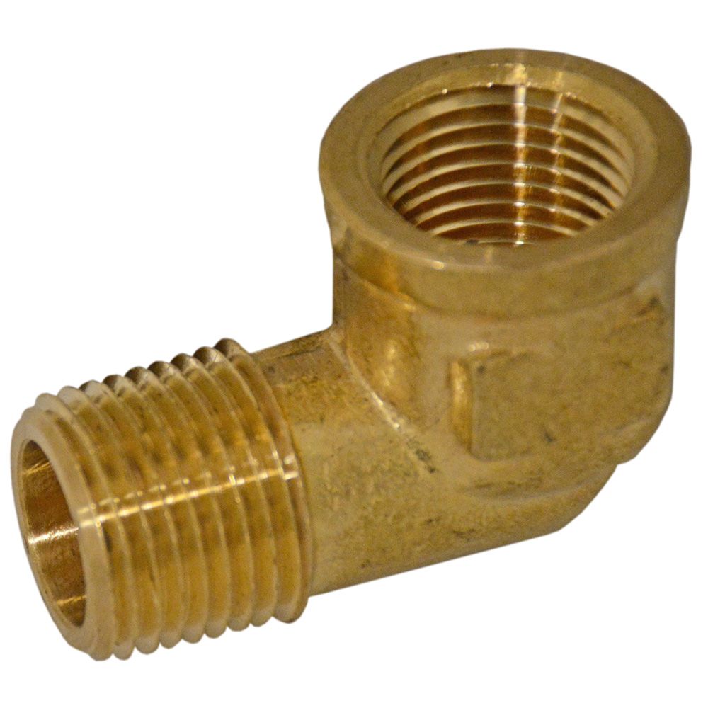 Lead-Free Brass Street Elbow - 1/4 MPT x 1/4 FPT