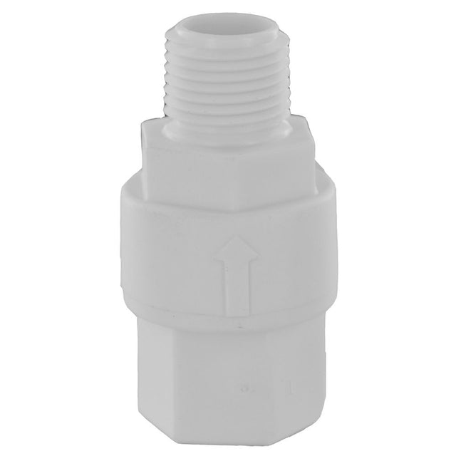DrumQuik 2478900 Check Valve 302 Stainless Spring  EPR O-Ring 1/2 FNPT X 1/2 MNPT