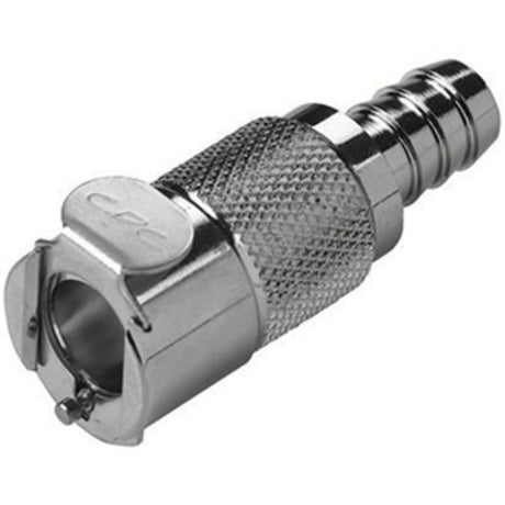 LCD17006V Valved In-Line Hose Barb Coupling Body 3/8 ID Barb FKM [Viton] O-ring