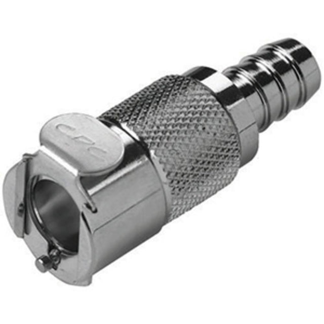 LCD17006V Valved In-Line Hose Barb Coupling Body 3/8 ID Barb FKM [Viton] O-ring