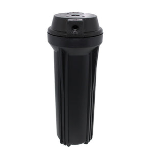 10" Neo-Pure SlimLine Flat Cap Housing NSF Black Cap/Black Sump 3/8" No Pressure Relief