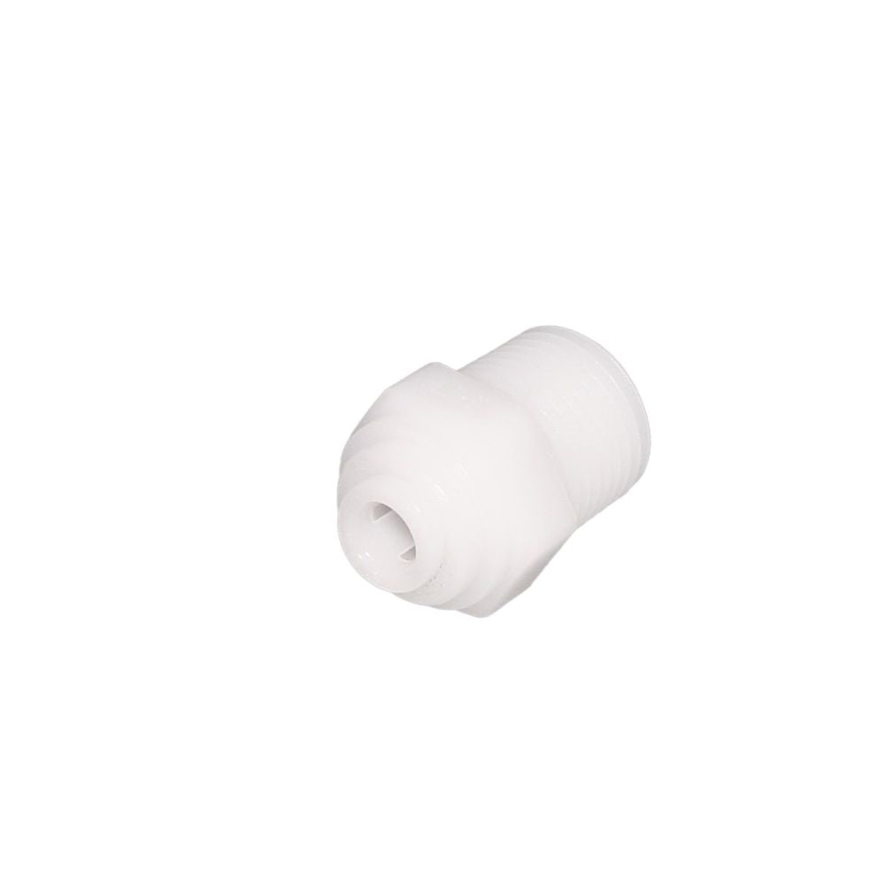NeoFit - Acetal Natural White Male Connector- 3/8"tube OD x 1/2"NPTF