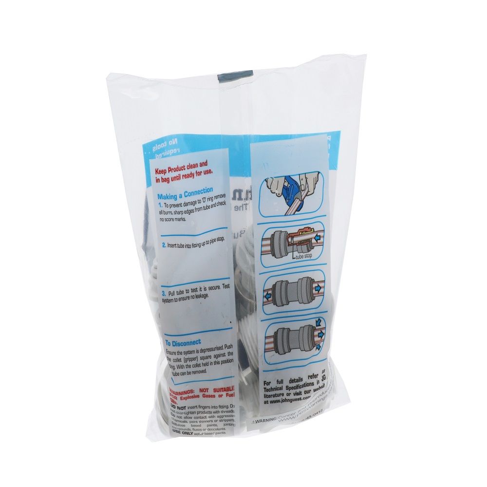 John Guest Bulkhead Union Polypro - 3/8