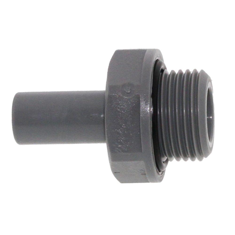 John Guest Stem Adapter BSPT - 1/4 x 1/8  BSPT