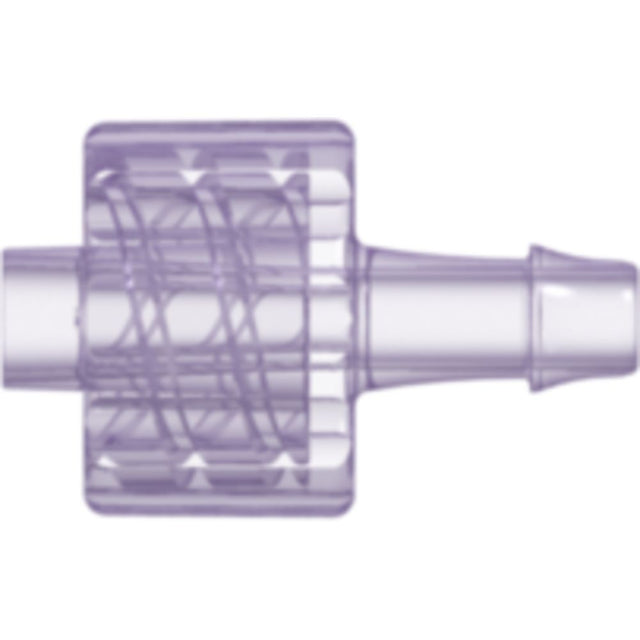 LinkTech Male Luer Integral Lock Ring to 500 Series Barb, 1/8" [3.2 mm] ID Tubing, Rad. Stable Polycarbonate