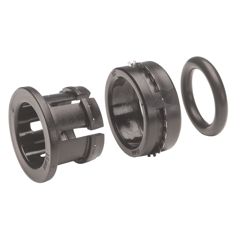 John Guest Plastic Half Cartridge - 6mm Black Single EPDM O-ring