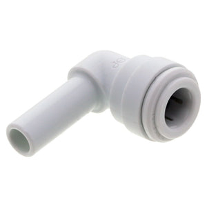 Stem Elbow Connector Acetal [white] - 3/8 Stem x 3/8