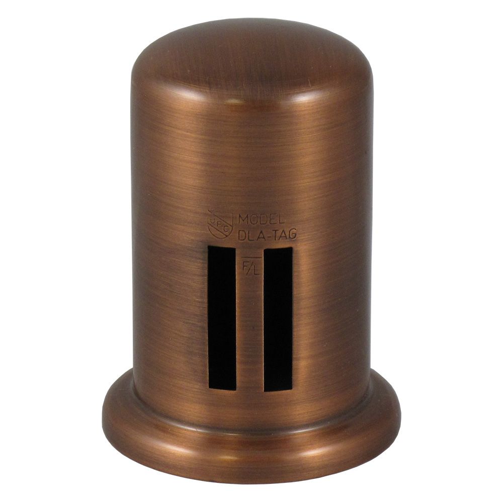 Brass Cover Cap for Twin Inlet Air Gap - Antique Copper