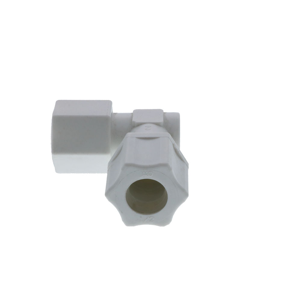 JACO 45-8-8-P-PG Polypropylene Female Elbow 1/2 OD Tube x 1/2 FPT
