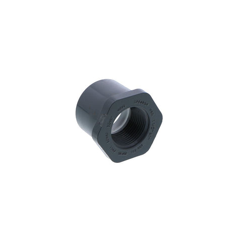 Schedule 80 PVC Bushing 1-1/2" Spigot x 1" FPT