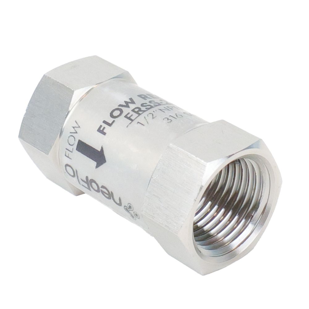 neoFlo Stainless Steel Flow Control 2 gpm 316SS 1/2 FPT