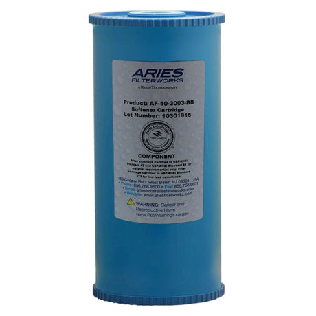 Aries 10" BB Softening Resin Cartridge