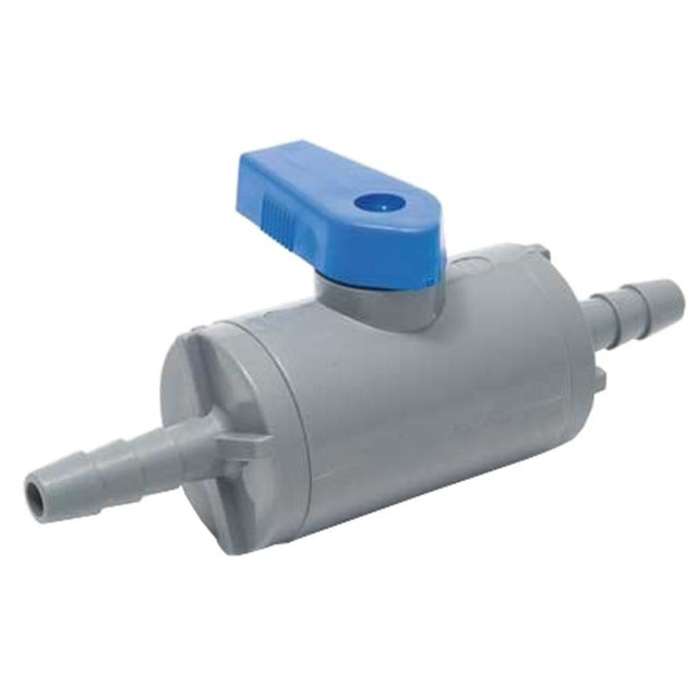 SMC Inline Ball Valve PVC Barb - 1/4 ID Barb x 1/4 ID Barb