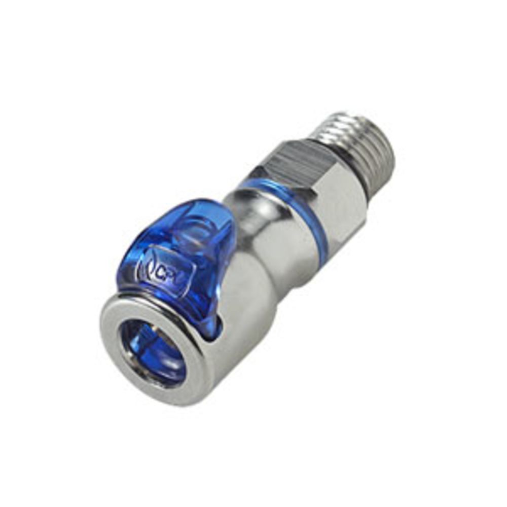 LQ2D3004BLU Valved In-Line Liquid Cooling Coupling Body 1/4 SAE